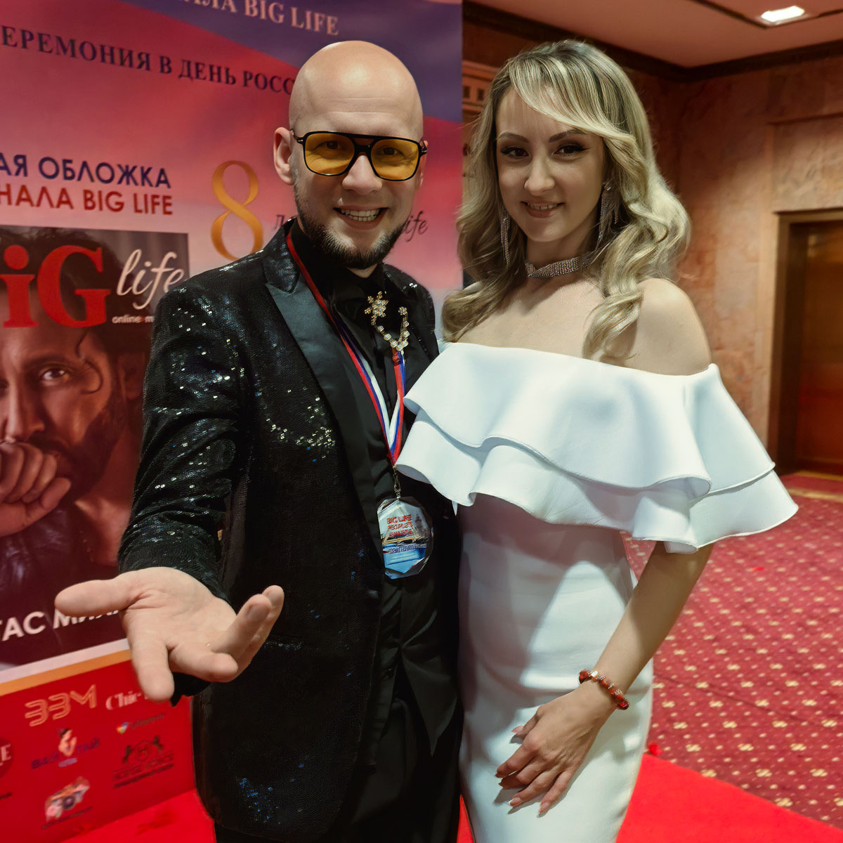 DJ Egorov receiving award at Big Life Awards ceremony 2026